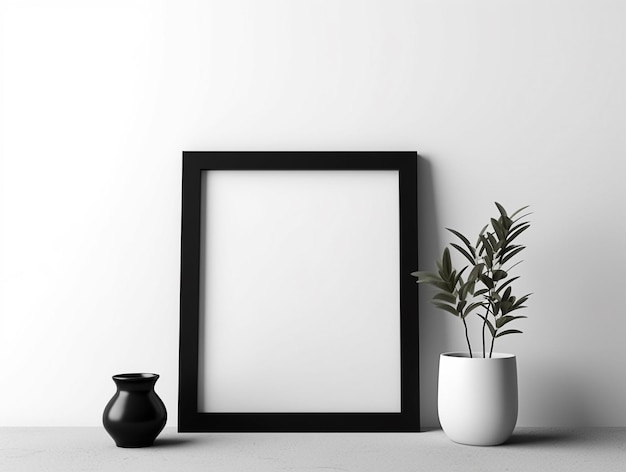 Blank Empty Frame Interior Design AI_Generated