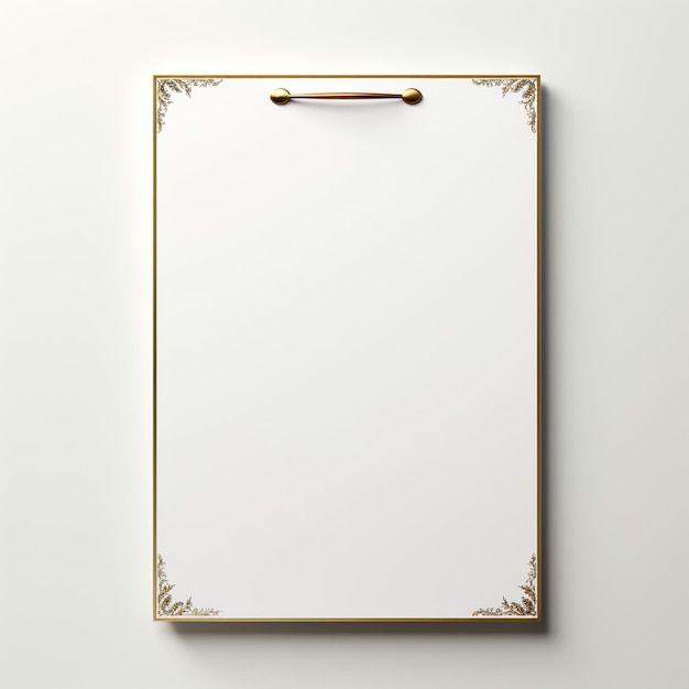 blank empty menu template