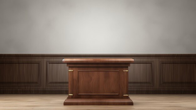 Photo blank empty podium background