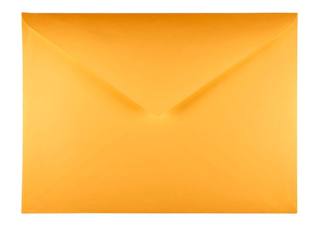 Blank envelope orange