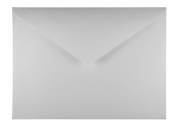 Blank envelope white