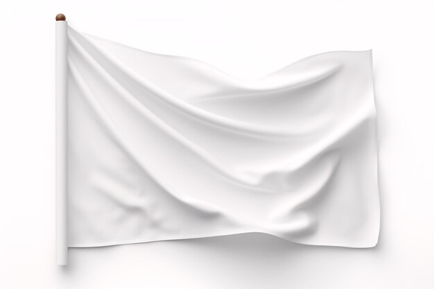 Photo a blank flag design on a white background