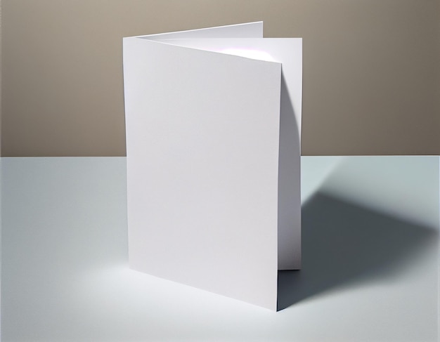 Пустой бумажный макет флаера, созданный с помощью генеративного ИИ