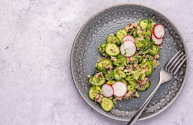 Blank food photography of salad