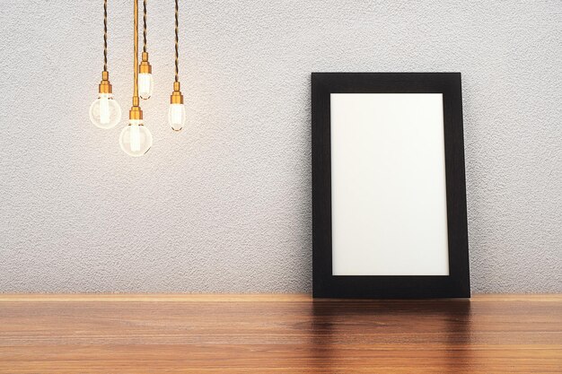 Blank frame and bulbs