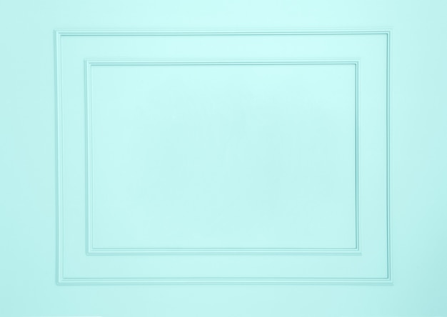 Blank frames on white wall