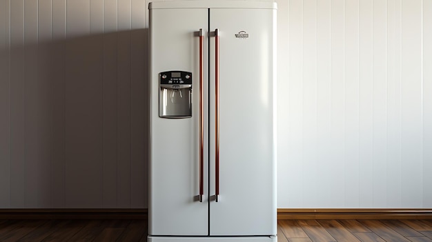 Пустая модель холодильника с фоном с пространством для копирования текста Шаблон холодильников для кухни