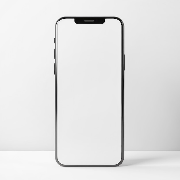 Blank front view of smartphone mockup