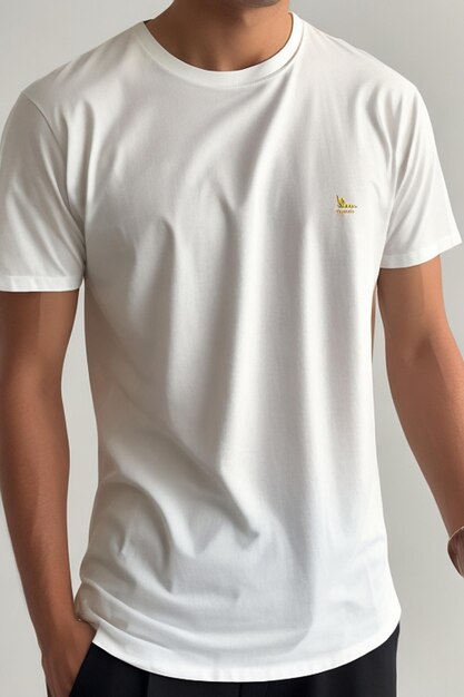 Blank geel wit T-shirt