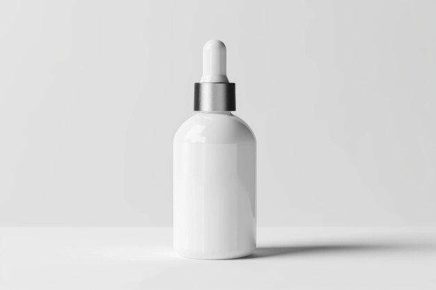 Foto blank glazen fles mock-up voor cosmetisch serum