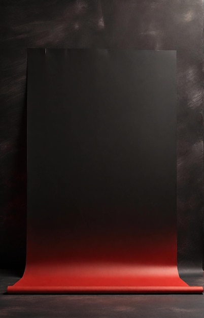 Blank gradient black red background