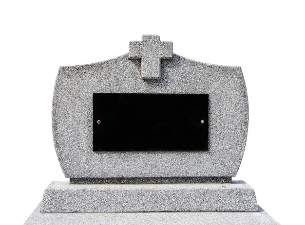  Blank gravestone Isolated 