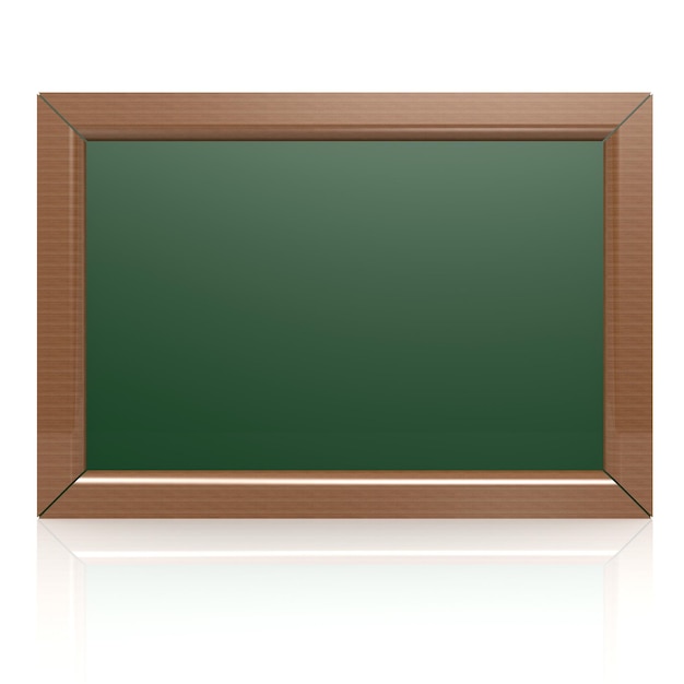 Blank green blackboard