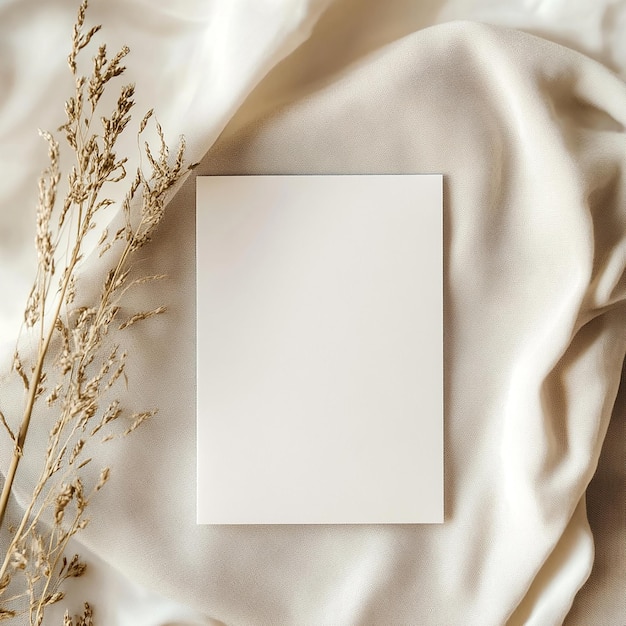 blank greeting and invitation card mockup