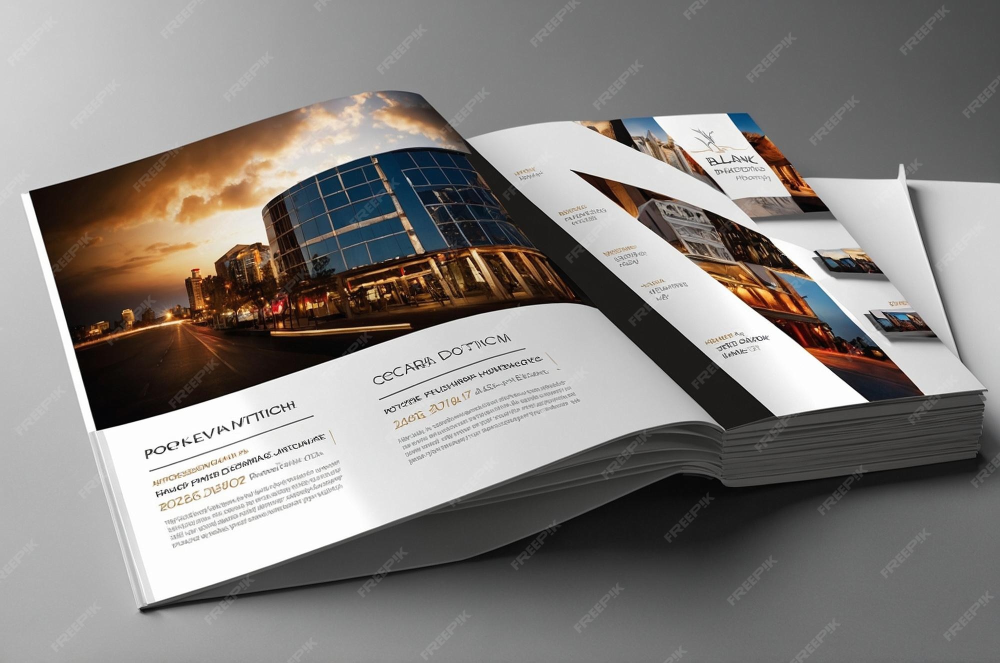 Blank HalfFold Square Brochure Render for Design Presentation Premium Blank HalfFold Square Brochure Render for Design Presentation Premium