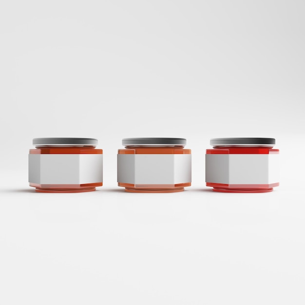 blank honey jars