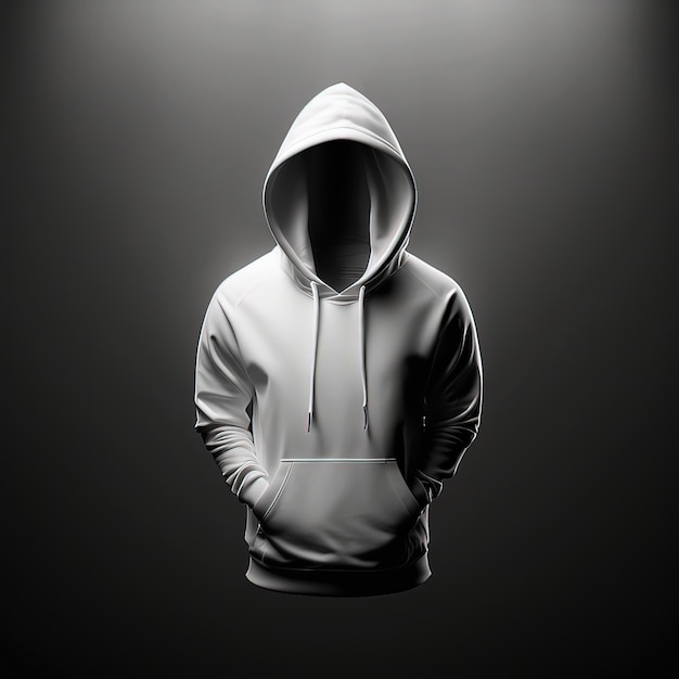 A blank hoodie mockup template Generative ai