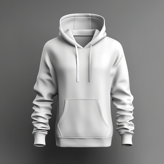 A blank hoodie mockup template Generative ai