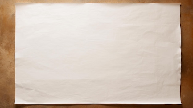 Blank a horizontal white paper mockup