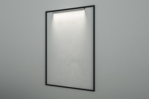 Photo blank illuminated frame