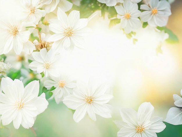 Blank label achtergrond witte gekleurde bloemenplant mooie sfeer behang