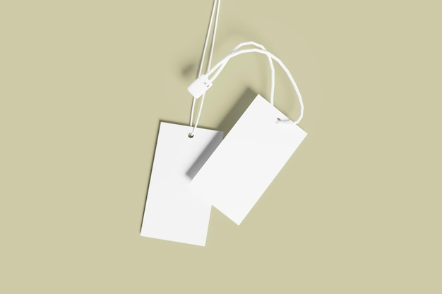blank label tag mockup