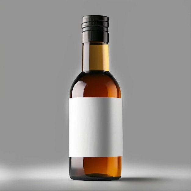 Photo blank liquor bottle drink product mockup bottle