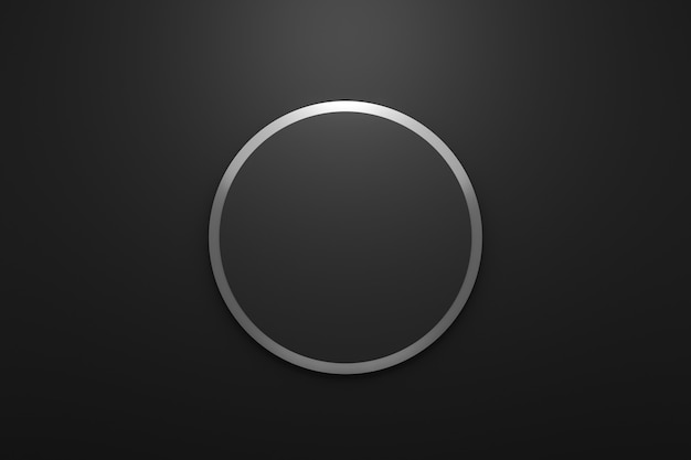 blank logo frame with modern style on black background.