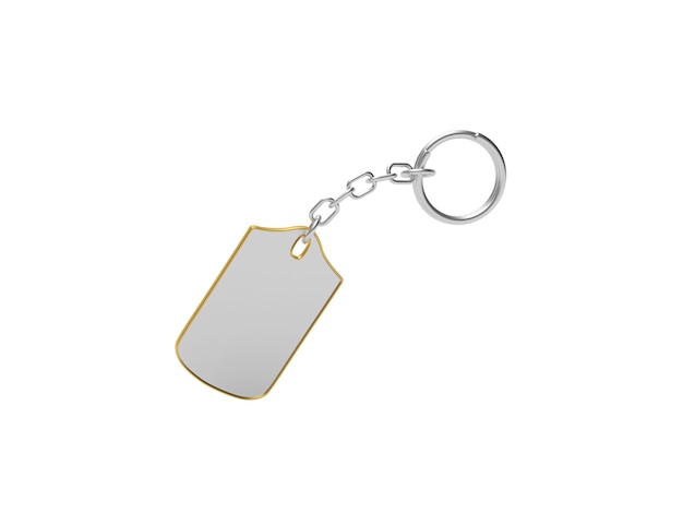 Blank metal keychain