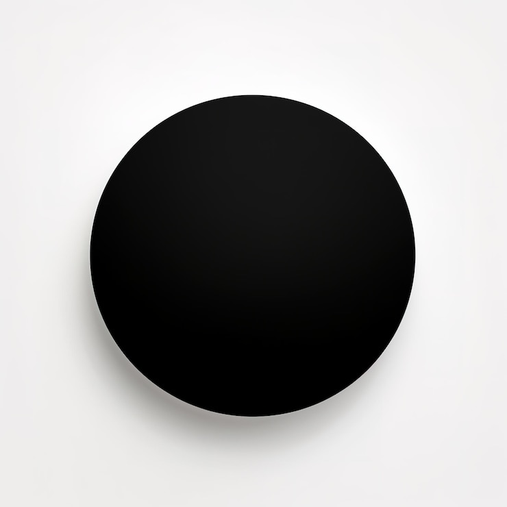 Photo blank minimal circular shop signboard mockup