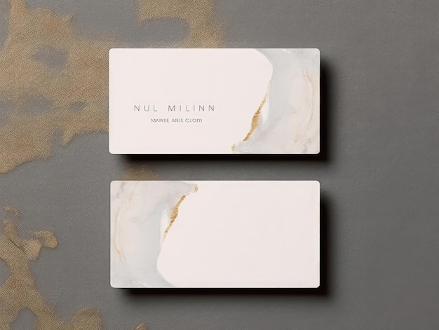 Photo blank mock up business card modern and minimal background generative ai