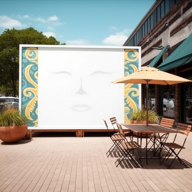 Blank mock up for outdoor advertising poster Billboard on the street