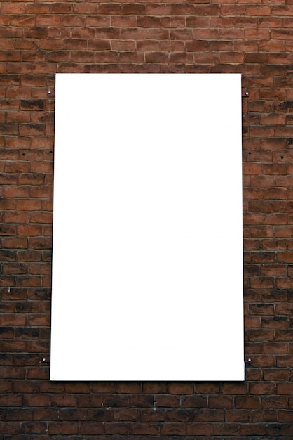 Blank mock up of vertical street poster billboard