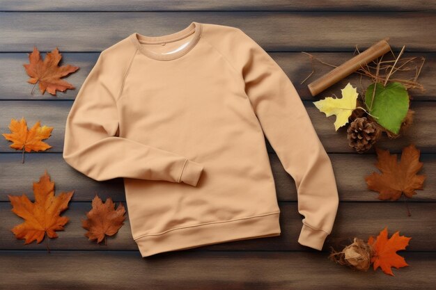 Foto maglione mockup vuoto ai generativa