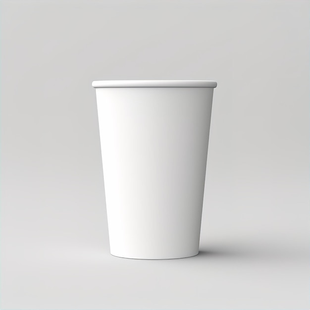 Blank mockup takeaway coffee cup Generated by AI