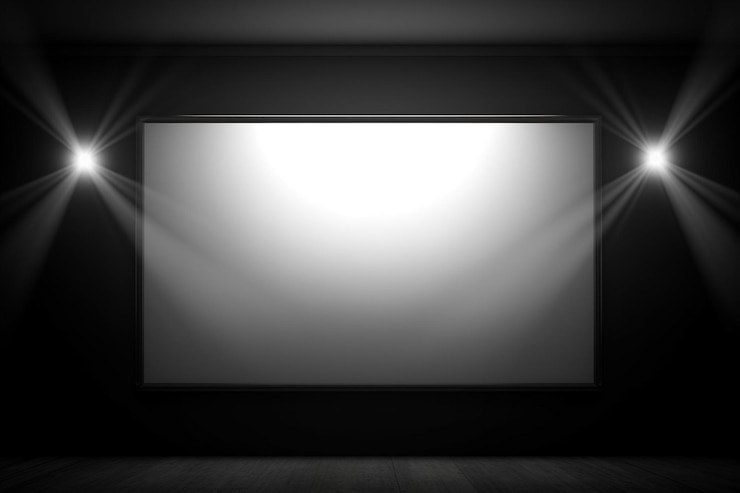 Photo 壁に空の映画ポスター