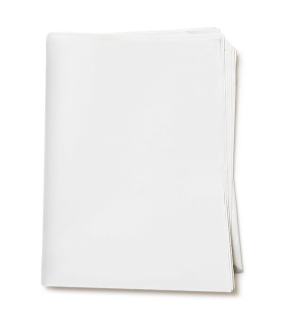 Blank Newspaper on white