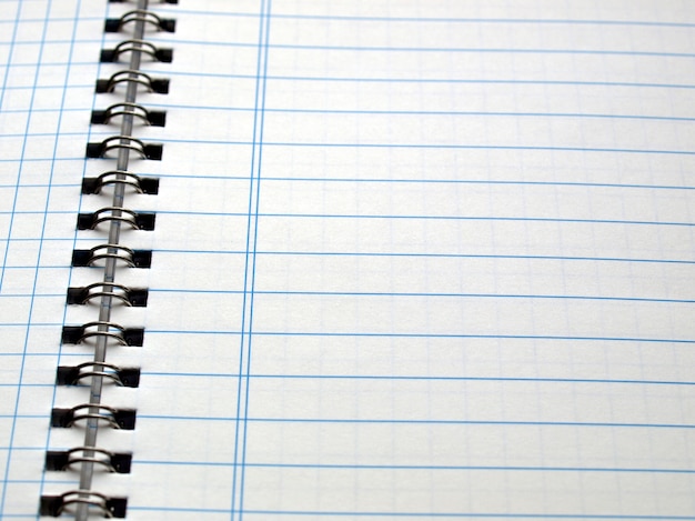 Blank notebook page