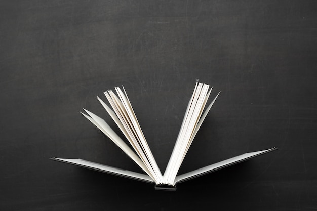 Blank notebook on the table