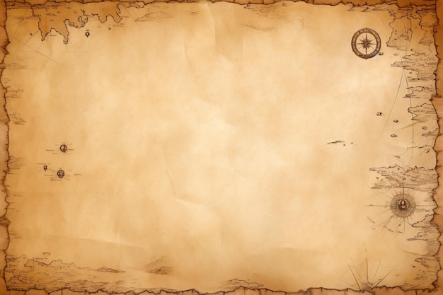 Blank old treasure map background