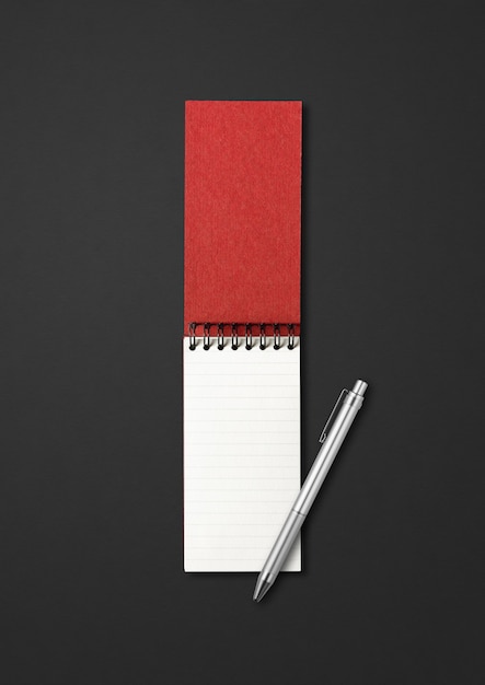 Blank open spiral notebook