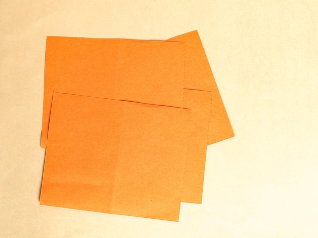 Blank orange tag label