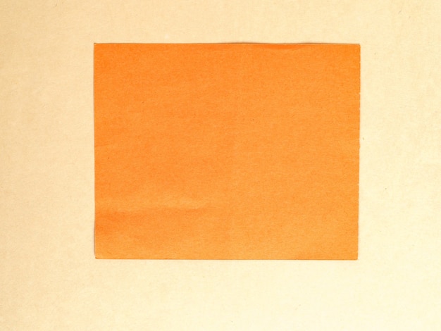 Blank orange tag label