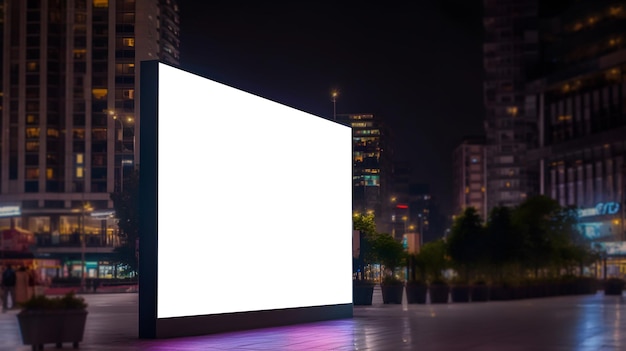 Blank outdoor Event advertisment screen for marketing purpose Empty LED screen for event ads