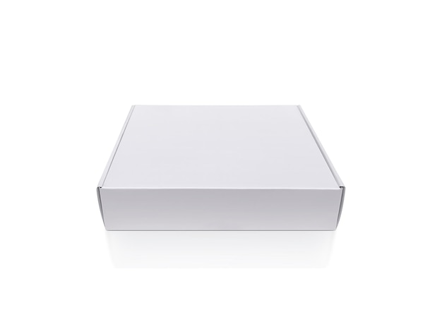 blank package box isolated on white background