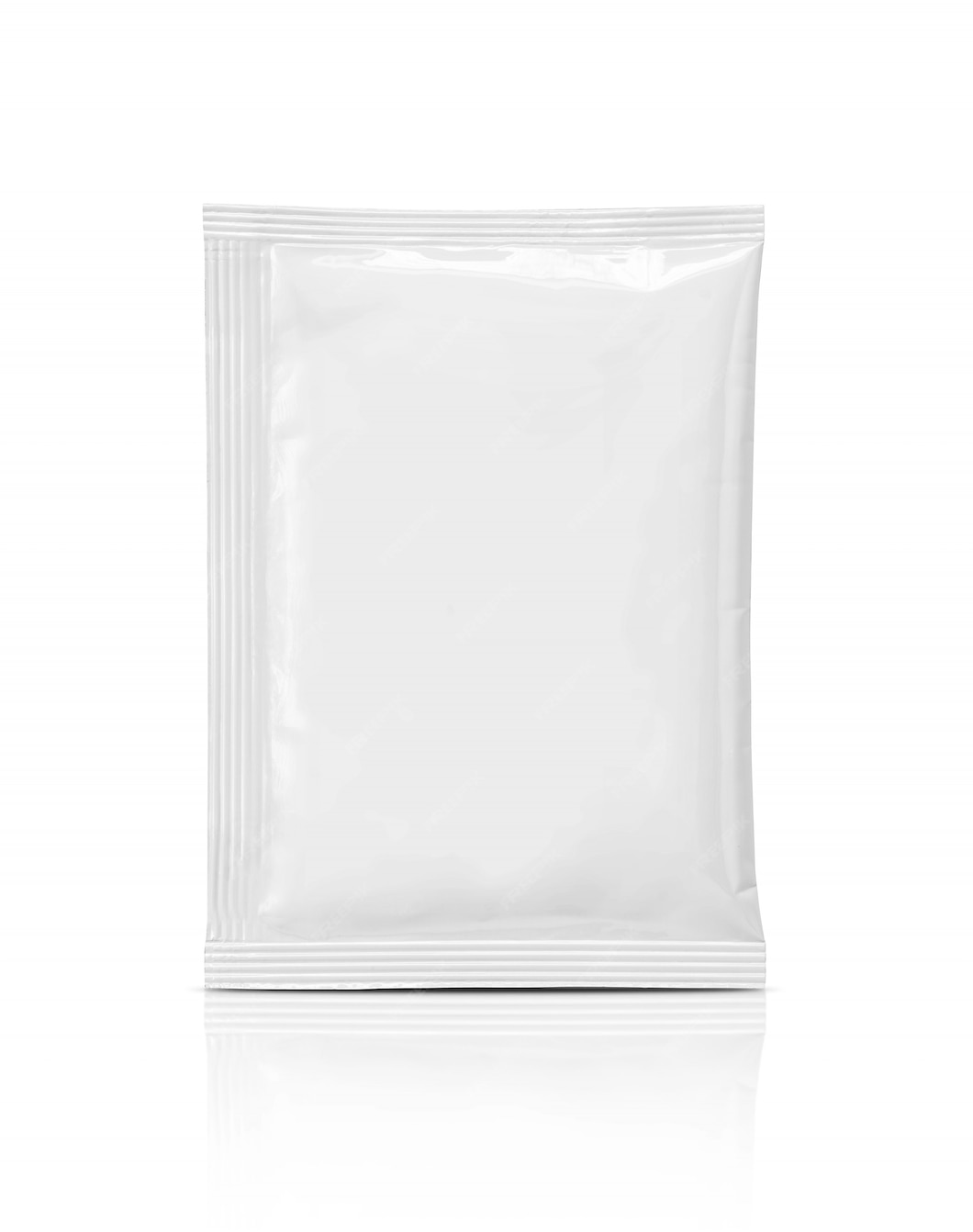 Premium Photo | Blank packaging foil sachet isolated