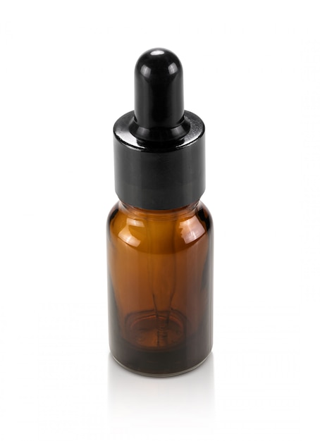 Blank packaging glass dropper serum bottle