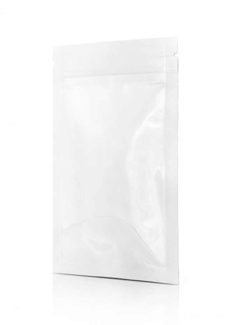 Photo blank packaging snack pouch isolated