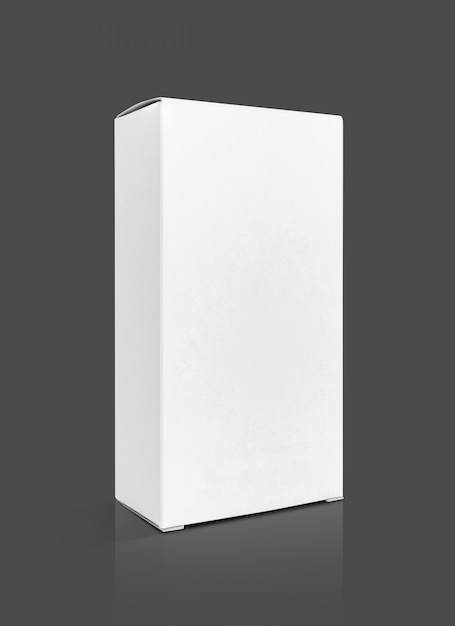 Photo blank packaging white paper cardboard box for product design