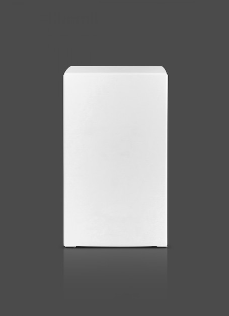 Blank packaging white paper cardboard box for product design